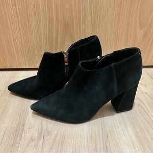 Marc Fisher Black Suede Ankle Booties